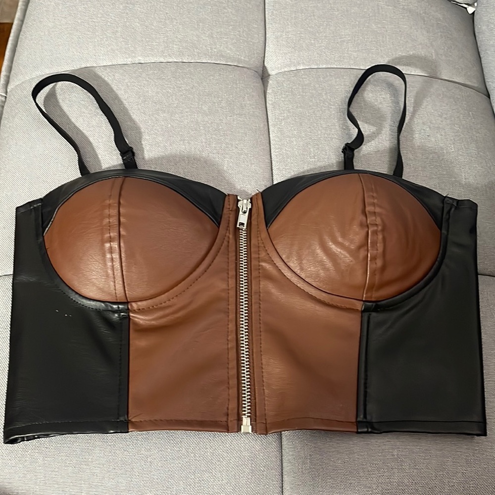 Leather corset